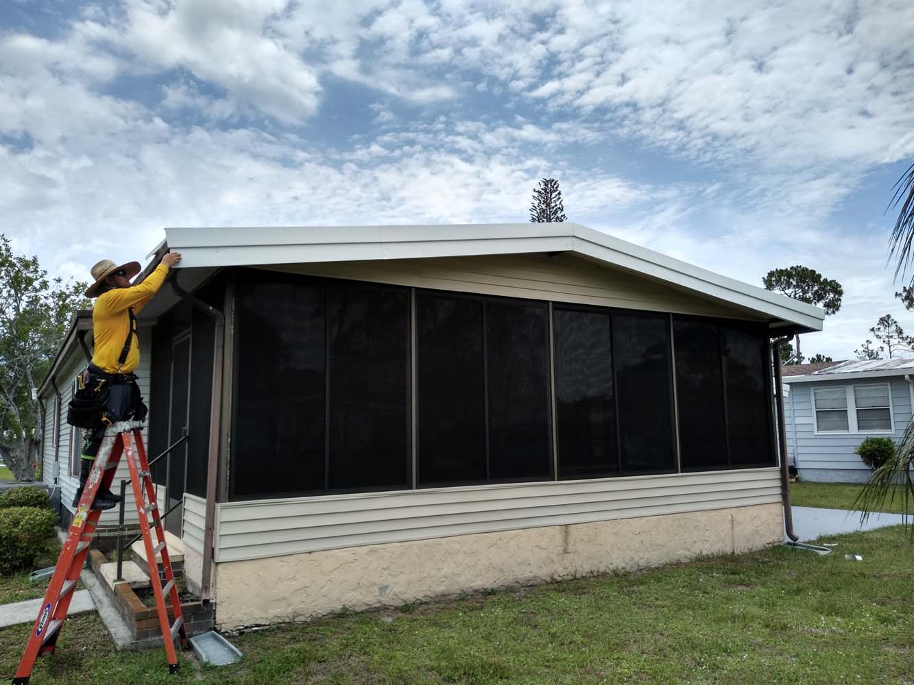 Roof replacement in North Fort Myers for mobile homes.