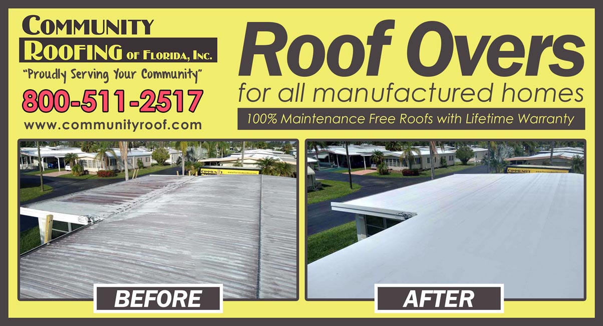 Manufactured Home Roof Replacement, North Fort Myers